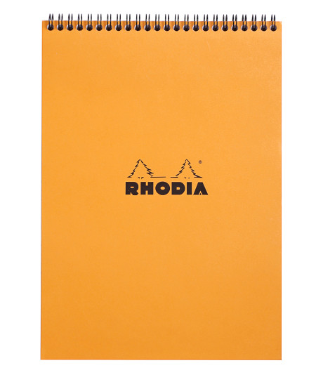 Rhodia Classic Wirebound Notepad - A4 - Orange - Line